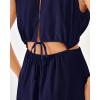 imageBTFBM Women Halter Summer Dresses 2025 Sleeveless Cutout Backless Sundress Slit Boho Casual Maxi Wedding Beach DressNavy