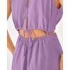 imageBTFBM Women Halter Summer Dresses 2025 Sleeveless Cutout Backless Sundress Slit Boho Casual Maxi Wedding Beach DressPurple