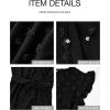 imageBTFBM Women V Neck Summer Dress 2025 Cap Sleeve Swiss Dot Boho Flowy Ruffle Slit Beach Party Long Maxi Cocktail DressesSwiss Dot Black