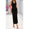 imageBTFBM Crochet Swimsuit Coverup for Women Summer Spring 2025 Swimwear Bathing Suit Cover Up Beach Dress Vacation OutfitsBlack