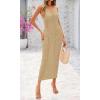 imageBTFBM Crochet Swimsuit Coverup for Women Summer Spring 2025 Swimwear Bathing Suit Cover Up Beach Dress Vacation OutfitsKhaki