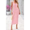 imageBTFBM Crochet Swimsuit Coverup for Women Summer Spring 2025 Swimwear Bathing Suit Cover Up Beach Dress Vacation OutfitsPink