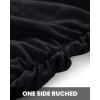 imageBTFBM Women 2025 Summer Sleeveless Tank Dresses Crew Neck Slim Fit Short Casual Ruched Bodycon Party Club Mini DressBlack