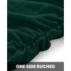 imageBTFBM Women 2025 Summer Sleeveless Tank Dresses Crew Neck Slim Fit Short Casual Ruched Bodycon Party Club Mini DressDark Green