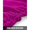 imageBTFBM Women 2025 Summer Sleeveless Tank Dresses Crew Neck Slim Fit Short Casual Ruched Bodycon Party Club Mini DressDark Purple