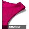 imageBTFBM Women 2025 Summer Sleeveless Tank Dresses Crew Neck Slim Fit Short Casual Ruched Bodycon Party Club Mini DressDark Rose Red