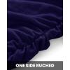 imageBTFBM Women 2025 Summer Sleeveless Tank Dresses Crew Neck Slim Fit Short Casual Ruched Bodycon Party Club Mini DressNavy
