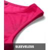 imageBTFBM Women 2025 Summer Sleeveless Tank Dresses Crew Neck Slim Fit Short Casual Ruched Bodycon Party Club Mini DressRose Red