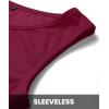 imageBTFBM Women 2025 Summer Sleeveless Tank Dresses Crew Neck Slim Fit Short Casual Ruched Bodycon Party Club Mini DressWine Red