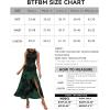 imageBTFBM Women Casual Sleeveless Summer Dresses 2025 Spring Crewneck Patchwork Boho Floral Ruffle Cocktail Party Midi DressBig Floral Dark Green