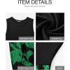 imageBTFBM Women Casual Sleeveless Summer Dresses 2025 Spring Crewneck Patchwork Boho Floral Ruffle Cocktail Party Midi DressBig Floral Green