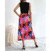 imageBTFBM Women Casual Sleeveless Summer Dresses 2025 Spring Crewneck Patchwork Boho Floral Ruffle Cocktail Party Midi DressBig Floral Multicolor