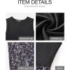 imageBTFBM Women Casual Sleeveless Summer Dresses 2025 Spring Crewneck Patchwork Boho Floral Ruffle Cocktail Party Midi DressFloral Purple