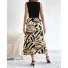 imageBTFBM Women Casual Sleeveless Summer Dresses 2025 Spring Crewneck Patchwork Boho Floral Ruffle Cocktail Party Midi DressStriped
