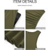 imageBTFBM Summer Maxi Dresses for Women 2025 Sleeveless Casual Ruched High Waisted Tank Long Sundress Flowy Beach DressArmy Green