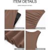 imageBTFBM Summer Maxi Dresses for Women 2025 Sleeveless Casual Ruched High Waisted Tank Long Sundress Flowy Beach DressKhaki