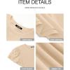 imageBTFBM Women Casual Summer Dresses 2025 Spring Crewneck Short Sleeve Tiered Flowy Boho Maxi Beach Vacation Dress PocketsBeige