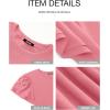 imageBTFBM Women Casual Summer Dresses 2025 Spring Crewneck Short Sleeve Tiered Flowy Boho Maxi Beach Vacation Dress PocketsPink