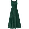 imageBTFBM Women Summer Eyelet Midi Dresses Casual Spring 2025 Sleeveless A Line Flowy Vacation Beach Wedding Guest Sun DressDark Green