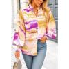 imageBTFBM Spring Fashion 2025 Button Down Long Sleeve Blouses for Women Dressy Casual V Neck Loose Printed Boho Tops ShirtsOrange