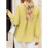 imageBTFBM Women Fashion Button Down Shirts Lapel V Neck Printed Solid Boho Long Sleeve Blouses Dressy Casual Summer Fall TopStriped Yellow