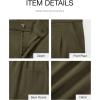 imageBTFBM Womens Shorts Dressy Casual Summer 2025 High Waisted Tailored Pleated Business Work Trouser Shorts with PocketsArmy Green