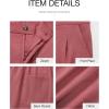 imageBTFBM Womens Shorts Dressy Casual Summer 2025 High Waisted Tailored Pleated Business Work Trouser Shorts with PocketsDusty Pink