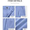 imageBTFBM Womens Shorts Dressy Casual Summer 2025 High Waisted Tailored Pleated Business Work Trouser Shorts with PocketsLight Blue