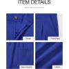 imageBTFBM Womens Shorts Dressy Casual Summer 2025 High Waisted Tailored Pleated Business Work Trouser Shorts with PocketsRoyal Blue