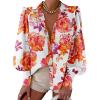 Floral White Red