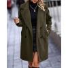 imageBTFBM Women 2025 Winter Faux Fur Coats Lapel Long Sleeve Fuzzy Fleece Outerwear Button Down Sherpa Jackets Fall OutfitsSolid Army Green