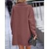 imageBTFBM Women 2025 Winter Faux Fur Coats Lapel Long Sleeve Fuzzy Fleece Outerwear Button Down Sherpa Jackets Fall OutfitsSolid Bean Paste Pink