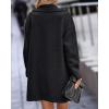 imageBTFBM Women 2025 Winter Faux Fur Coats Lapel Long Sleeve Fuzzy Fleece Outerwear Button Down Sherpa Jackets Fall OutfitsSolid Black