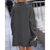 imageBTFBM Women 2025 Winter Faux Fur Coats Lapel Long Sleeve Fuzzy Fleece Outerwear Button Down Sherpa Jackets Fall OutfitsSolid Dark Grey