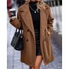 imageBTFBM Women 2025 Winter Faux Fur Coats Lapel Long Sleeve Fuzzy Fleece Outerwear Button Down Sherpa Jackets Fall OutfitsSolid Golden Camel