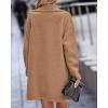 imageBTFBM Women 2025 Winter Faux Fur Coats Lapel Long Sleeve Fuzzy Fleece Outerwear Button Down Sherpa Jackets Fall OutfitsSolid Light Camel