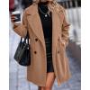 imageBTFBM Women 2025 Winter Faux Fur Coats Lapel Long Sleeve Fuzzy Fleece Outerwear Button Down Sherpa Jackets Fall OutfitsSolid Light Camel