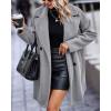 imageBTFBM Women 2025 Winter Faux Fur Coats Lapel Long Sleeve Fuzzy Fleece Outerwear Button Down Sherpa Jackets Fall OutfitsSolid Light Grey