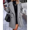 imageBTFBM Women 2025 Winter Faux Fur Coats Lapel Long Sleeve Fuzzy Fleece Outerwear Button Down Sherpa Jackets Fall OutfitsSolid Light Grey
