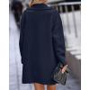 imageBTFBM Women 2025 Winter Faux Fur Coats Lapel Long Sleeve Fuzzy Fleece Outerwear Button Down Sherpa Jackets Fall OutfitsSolid Navy