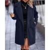 imageBTFBM Women 2025 Winter Faux Fur Coats Lapel Long Sleeve Fuzzy Fleece Outerwear Button Down Sherpa Jackets Fall OutfitsSolid Navy