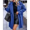 imageBTFBM Women 2025 Winter Faux Fur Coats Lapel Long Sleeve Fuzzy Fleece Outerwear Button Down Sherpa Jackets Fall OutfitsSolid Royal Blue