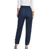 imageBTFBM Womens 2025 Casual Button Down Pants Elastic High Waist Business Work Trousers Long Straight Slacks with PocketsDark Blue