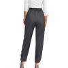 imageBTFBM Womens 2025 Casual Button Down Pants Elastic High Waist Business Work Trousers Long Straight Slacks with PocketsDark Grey