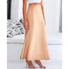 imageBTFBM Womens Summer Fall Skirt 2025 Silk Elegant High Waist Cocktail Party Wedding Mermaid Satin Maxi SkirtsSolid Champagne