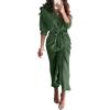 Solid Dark Army Green