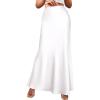 imageBTFBM Womens Summer Fall Skirt 2025 Silk Elegant High Waist Cocktail Party Wedding Mermaid Satin Maxi SkirtsSolid White