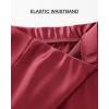 imageBTFBM 2025 Women Summer Spring Long Satin Skirt Silk Elegant High Waist Cocktail Party Wedding Flowy ALine Midi SkirtsSolid Bean Paste Pink