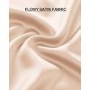 imageBTFBM 2025 Women Summer Spring Long Satin Skirt Silk Elegant High Waist Cocktail Party Wedding Flowy ALine Midi SkirtsSolid Beige