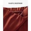 imageBTFBM 2025 Women Summer Spring Long Satin Skirt Silk Elegant High Waist Cocktail Party Wedding Flowy ALine Midi SkirtsSolid Brown